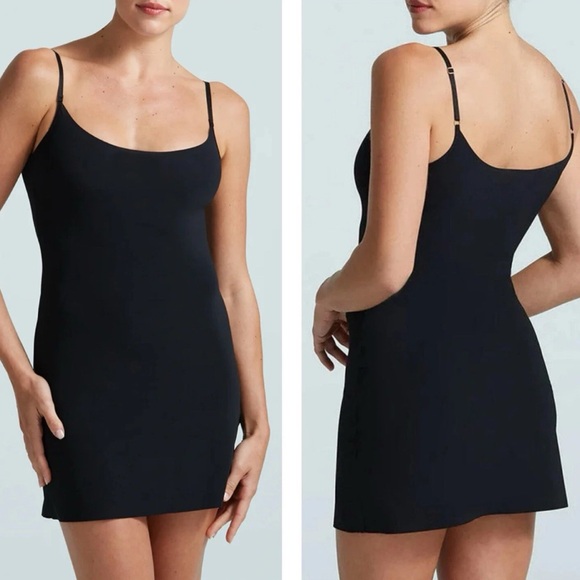 Commando Classic Mini Cami Slip Dress Black L/XL - Picture 3 of 4